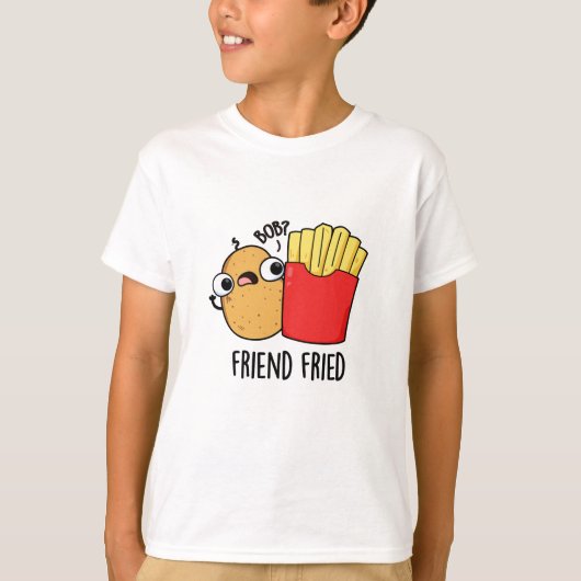 T-shirt Ami Friend Funny French Fries Pun (Devant)
