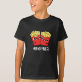 T-shirt Ami Fries Funny BFF Pun Dark BG (Devant)