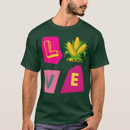 T-shirt ami Love Corn (Devant)