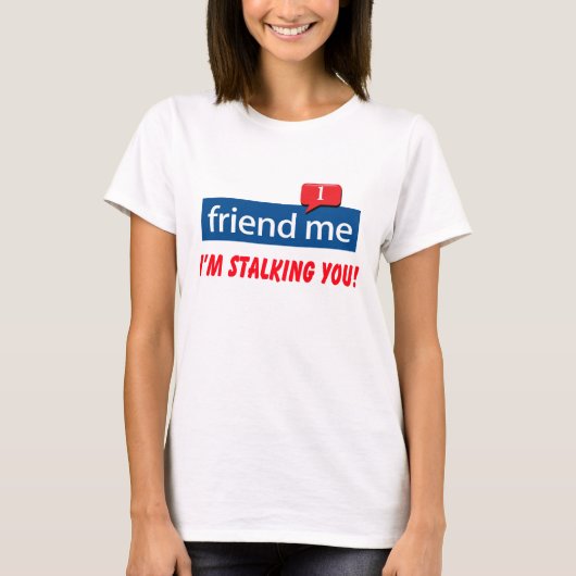 T-shirt ami-moi, je vous traque ! (Devant)