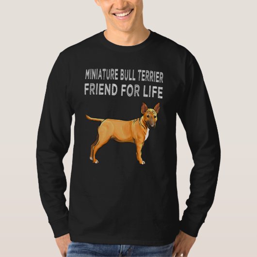 T-shirt Ami Taureau Miniature Terrier Pour Amis Chien De V (Devant)