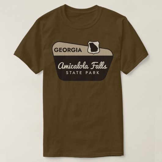 T-shirt Amicalola Falls State Park Georgia Affiche de bien (Design devant)
