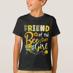 T-shirt Amie de la fille de l'anniversaire de l'abeille dr