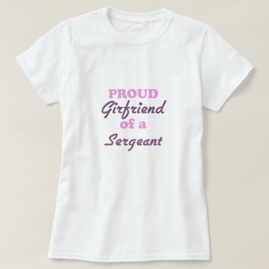 T-shirt Amie fière d'un sergent (Design devant)