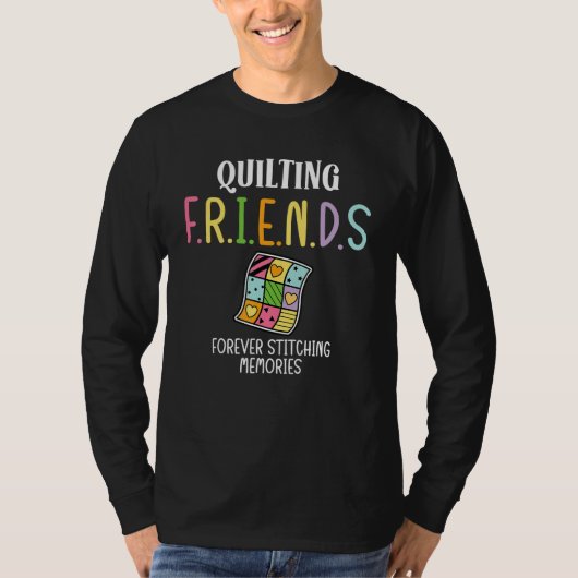 T-shirt Amies de patchwork pour toujours Couture de souven (Devant)