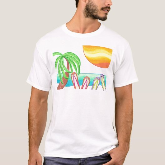 T-shirt Amies des vacances (Devant)