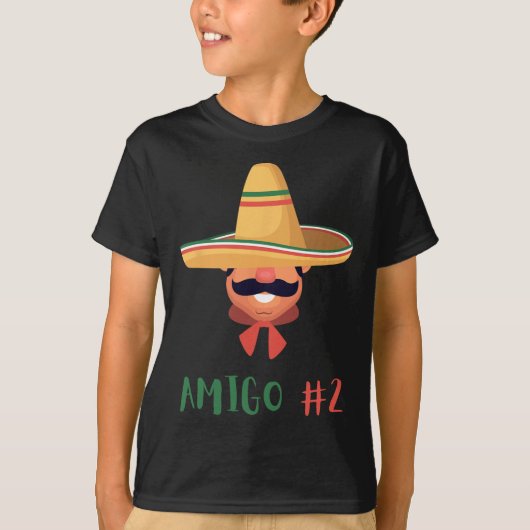 T-shirt Amigo mexicain amusant #2 Groupe correspondant do- (Devant)