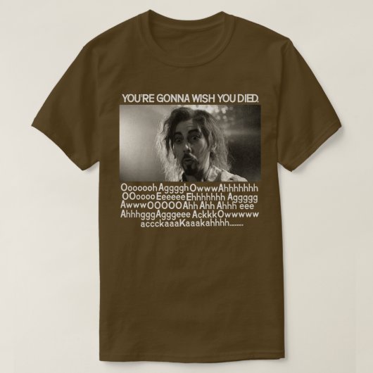 T-shirt Amilyn Vampire scène de mort (Design devant)