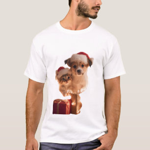T-shirt Amis à Fourrure Festive