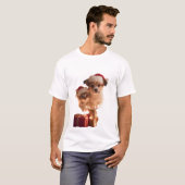 T-shirt Amis à Fourrure Festive (Devant entier)