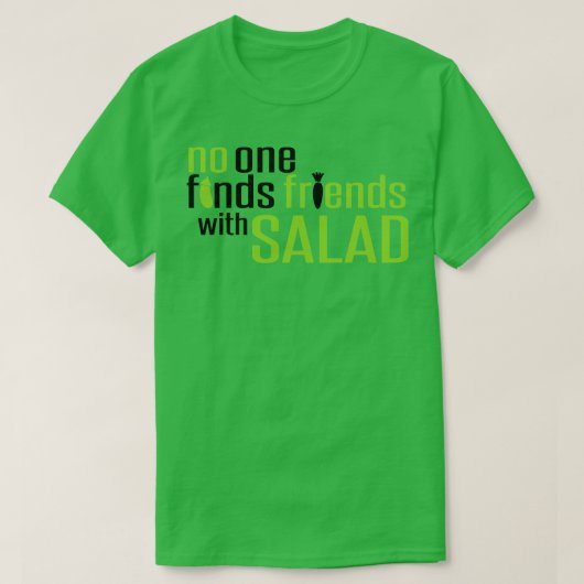 T-shirt Amis avec salade (Design devant)