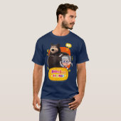T-shirt Amis Bonjour drôle (Devant entier)