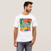 T-shirt AMIS™ | Central Perk Vibrant Graphic (Devant entier)