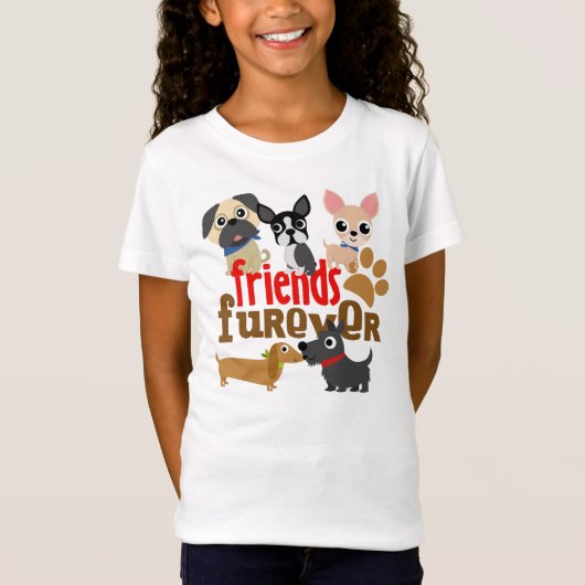 T-Shirt Amis Chiens Furever Chiens Chiens Chiens Chiens Ch (Devant)