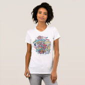 T-shirt AMIS™ | Collage de dessin (Devant entier)