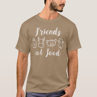 T-shirt Amis d'animaux végétaliens drôles
