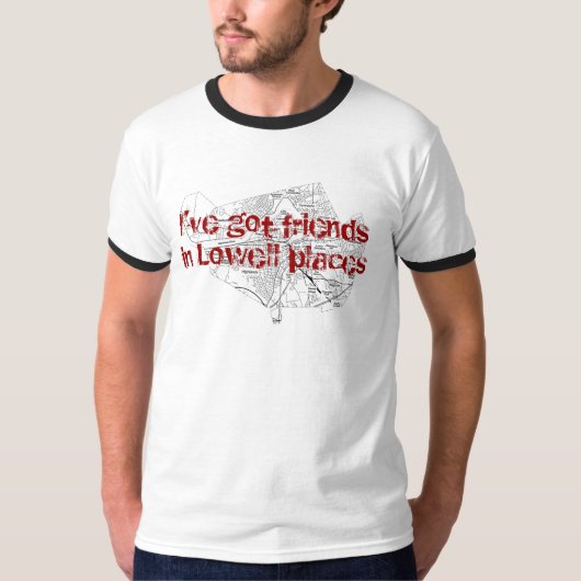 T-shirt Amis dans des endroits de Lowell (Devant)