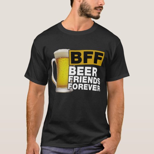 T-shirt Amis de bière de BFF pour toujours (Devant)