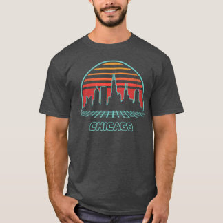 T-shirt Amis de Chicago City yline style années 80