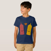 T-shirt Amis de ketchup et de moutarde (Devant entier)
