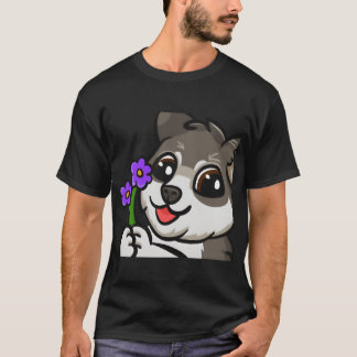 T-shirt Amis de la famille des fleurs de chien