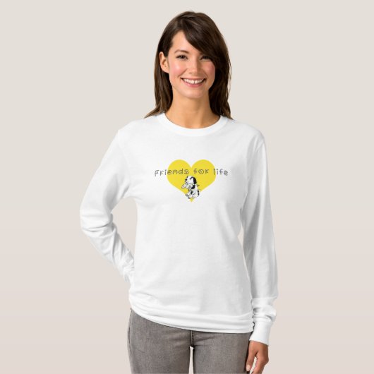 T-shirt Amis de la vie (Devant entier)