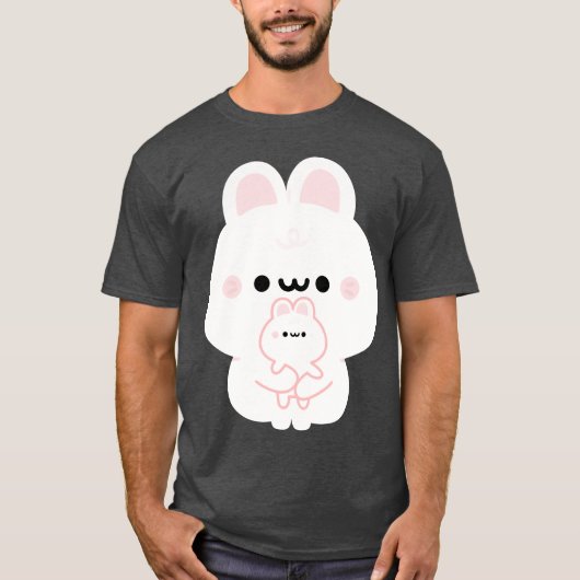 T-shirt Amis de l'amour de lapin (Devant)