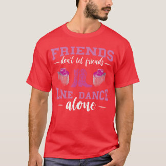 T-shirt Amis de Line Dance Bottes de Line Dance Chapeau Li
