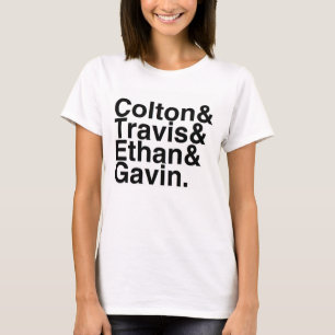 T-shirt Amis de livre - Colton Travis Ethan Gavin