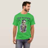 T-shirt amis de l'universitaire squelette (Devant entier)
