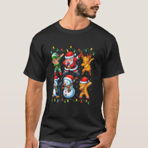 T-shirt Amis de lutin de Noël en dabbing garçons filles ho