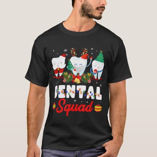 T-shirt Amis de Noël des dentistes (Devant)