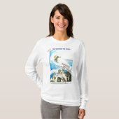 T-shirt Amis de plage de chien d'Oceanside (Devant entier)