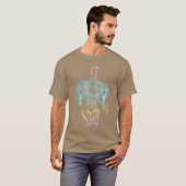 T-shirt amis de vaisseau spatial brillant (Devant entier)