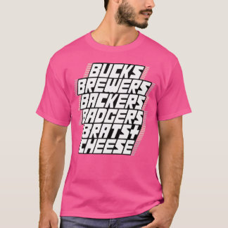 T-shirt amis des sports du Wisconsin amis