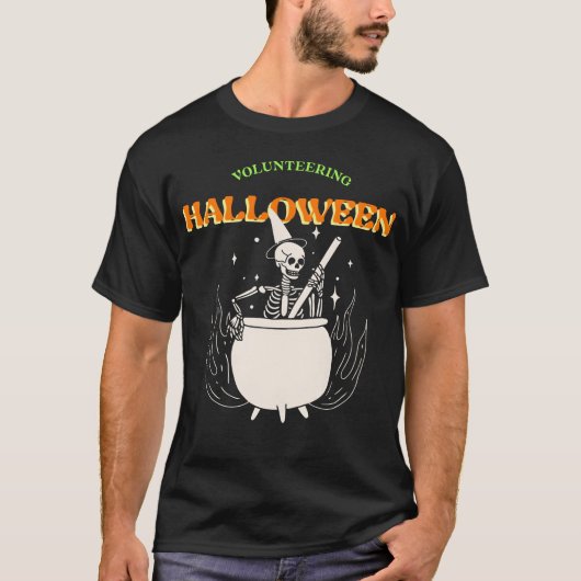 T-shirt Amis d'Halloween bénévoles (Devant)