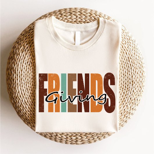 T-shirt Amis donnant l'automne Thanksgiving / Meilleur ami