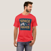 T-shirt Amis du jeu vidéo rétro Space Squids (Devant entier)