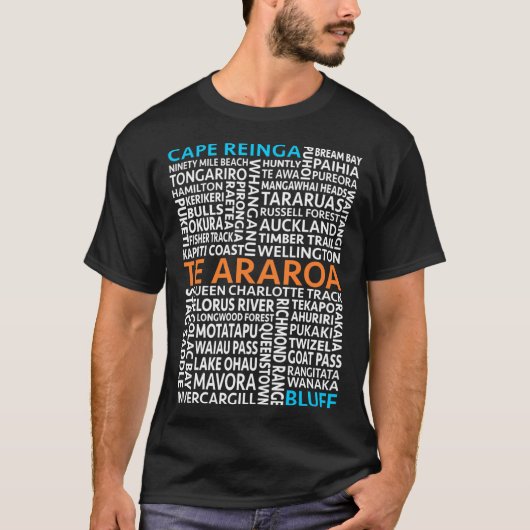 T-shirt Amis du point de repère Te Araroa (Devant)