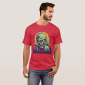 T-shirt amis effrayants de zombie (Devant entier)