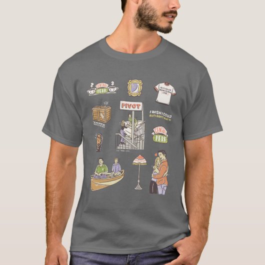 T-shirt AMIS™ | Icônes de dessin 2 (Devant)