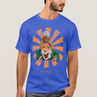 T-shirt Amis japonais rétro de Basil Brush