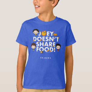 T-shirt AMIS™ Joey ne partage pas de nourriture Chibi