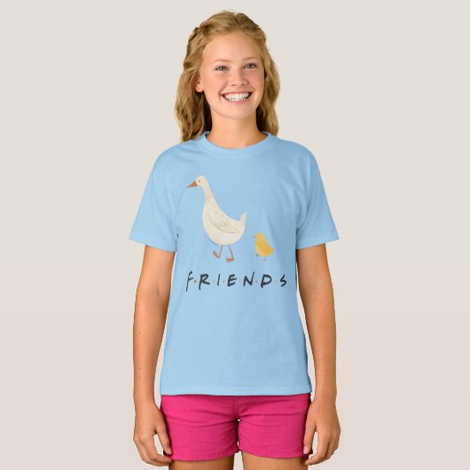T-shirt AMIS™ | Le poussin et le canard (Devant entier)