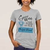 T-shirt Amis parfait mélange café gris bleu (Devant)