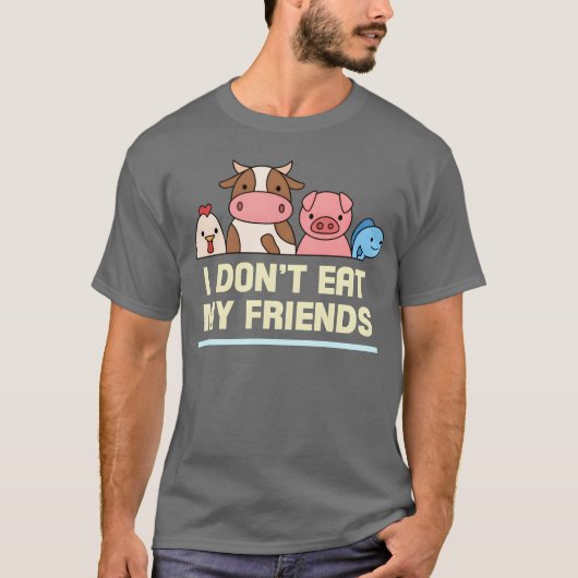 T-shirt Amis Poisson de vache de poulet Design pour les ge (Devant)