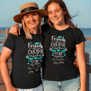T-shirt Amis Qui Croisière Ensemble Groupe Voyage Vacances