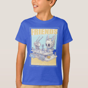T-shirt Amis robot lapin et machine 071502