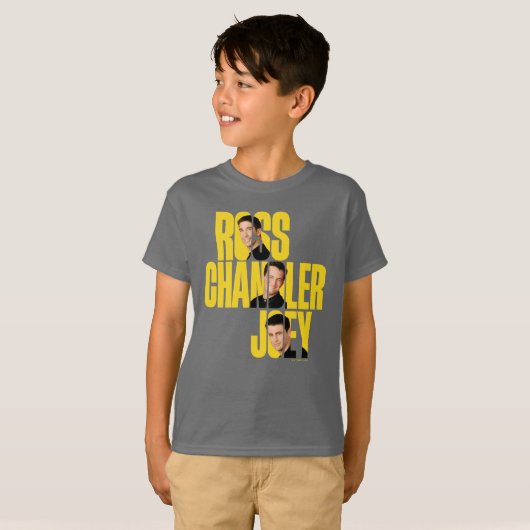 T-shirt AMIS™ | Ross, Chandler et Joey (Devant entier)