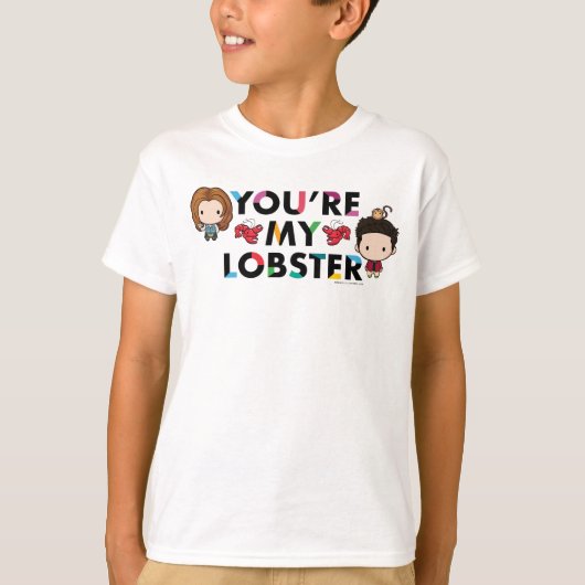 T-shirt AMIS™ | Ross & Rachel Lobster Chibi (Devant)